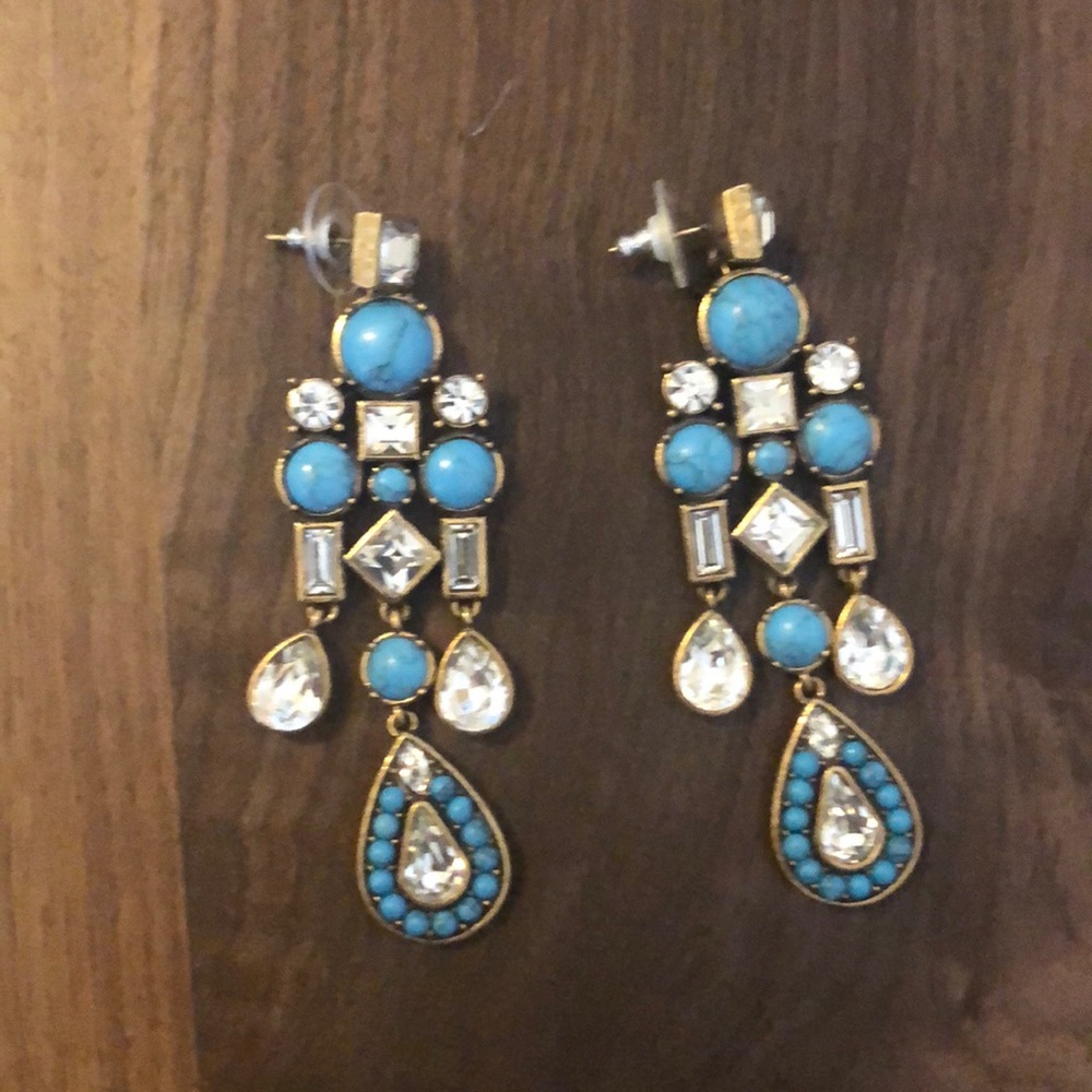 Ann Taylor Turquoise Statement Earrings